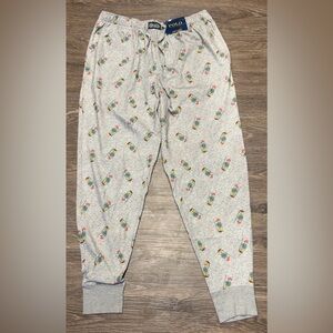 NWT Men's Polo Ralph Lauren Light Gray Sleep Joggers Size L